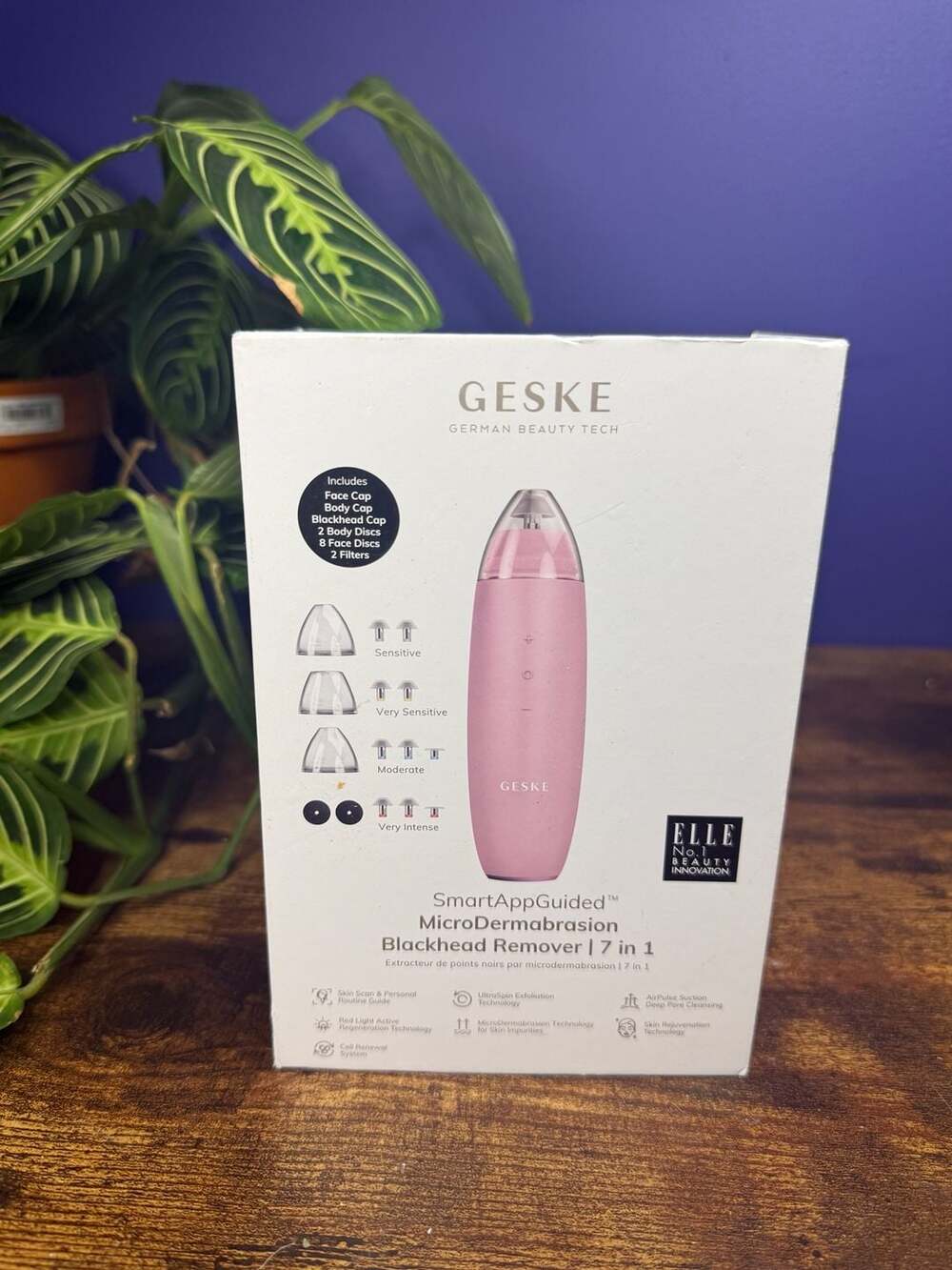 GESKE SmartAppGuided MicroDermabrasion Blackhead Remover 7 in 1